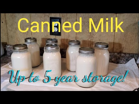 Canning Milk. Long Term Food Preservation  #preppy
