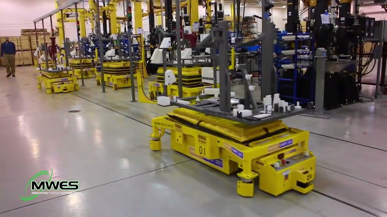 Automated Guided Vehicle System with Multiple AGVs