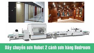 WM P1300AT chuyền sơn robot 2 cánh tay sơn liên tục thích hợp dòng hàng Bedroom