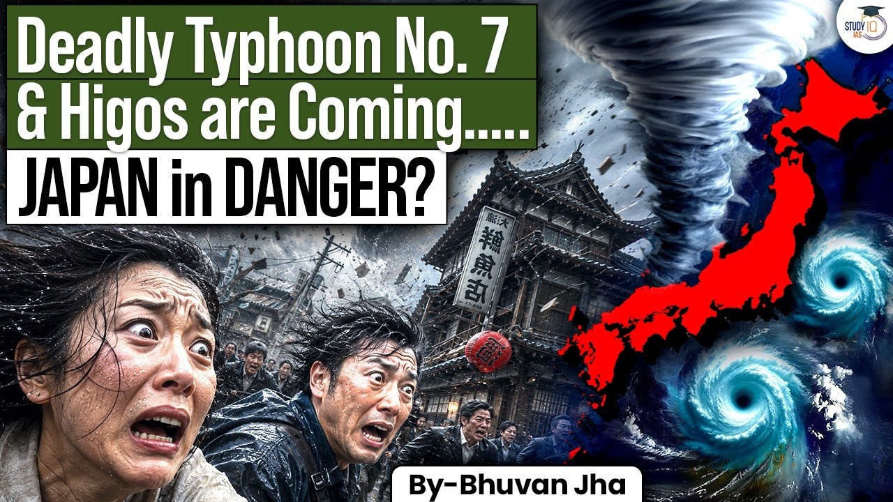 Japan on High Alert | MEGA Cyclones Tsunami Alert? | Mekkhala | StudyIQ IAS