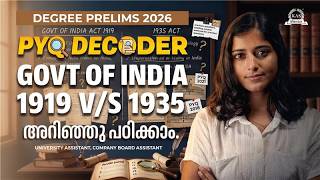 Government of India Act 1919 vs 1935 | Modern Indian History for Degree Prelims 2026 | KAS Mentor