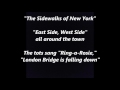 The SIDEWALKS of NEW YORK EAST SIDE WEST SIDE lyrics words text trending sing along song