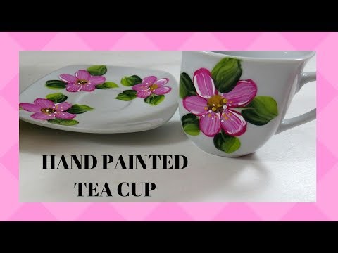 HAND PAINTED TEA CUP | Part 1 | Teacup Painting Ideas | Aressa | 2019