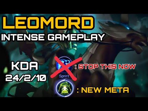 LEOMORD AGGRESSIVE GAMEPLAY - PURIFY - NEW META Mobile Legends Bang Bang