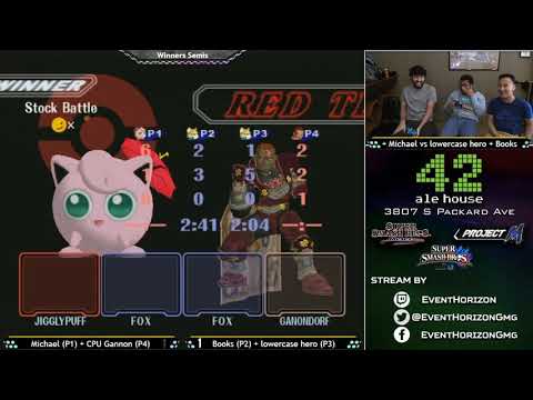 Construct 115 -  Michael + CPU Ganon vs Books + lowecase hero -  Melee Doubles WS