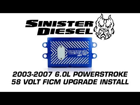 Sinister Diesel 58 Volt FICM Upgrade Installation for 2003-2007 6.0L Powerstroke Trucks