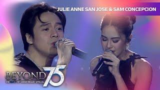 Julie Anne San Jose and Sam Concepcion slay their rendition of ‘Die With A Smile!’ | GMA Beyond 75