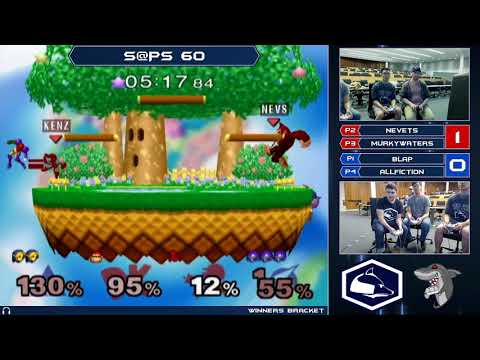 S@PS 60 Melee Doubles - nevets + MurkyWaters (Red) vs Blap! + All Fiction (Blue) - Winners Bracket
