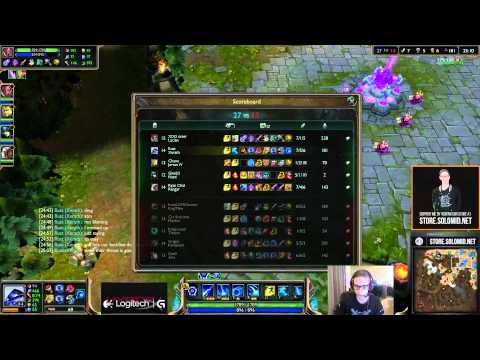 Bjergsen Xerath vs Ahri [Challenger Ranked solo queue mid]