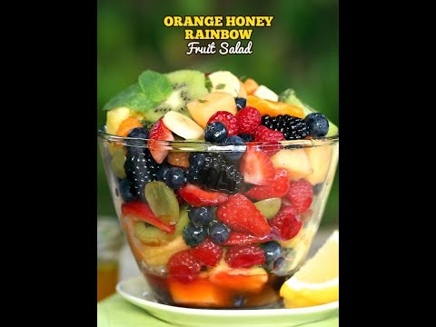 Orange Honey Rainbow Fruit Salad Recipe lOrange Honey Rainbow Fruit Salad