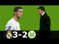 Real Madrid vs Wolfsburg  (3-2) Agg Cristiano Ronaldo Hat trick & Comeback 2015-16
