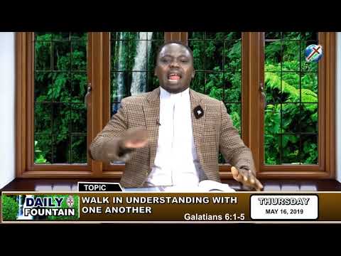 DAILY FOUNTAIN OF MAY 16, 2019- REV'D CANON UGO  E'CAREY ROMANUS