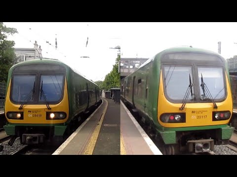 Irish Rail 29000 class commuter train 29415 + 29117 - Sandycove and Glasthule, Dublin