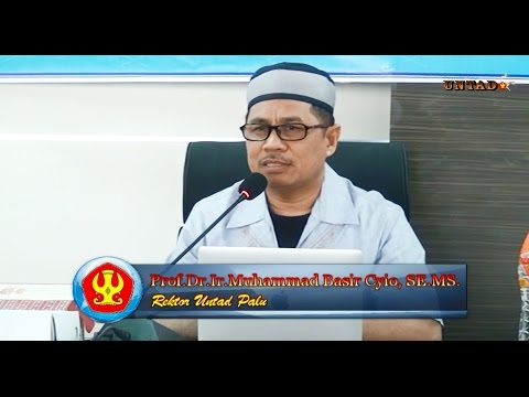 Dok Humas Untad, Rektor Prof. Dr. Ir. Muhammad Basir Cyio, SE.MS Memberikan Pencerahan Kepada Pengurus Lembaga Kemahasiswaan Untad