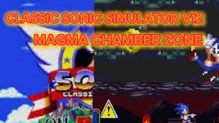 Classic Sonic Simulator | Magma Chamber Zone Acts 1 & 2! (Genesis Styled Ver)