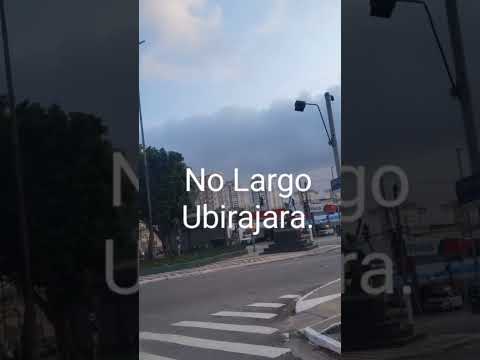 A obra Índio Ubirajara. No Largo Ubirajara. No Belém. Em São Paulo.