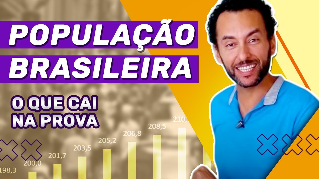 GEOGRAFIA explica: POPULAÇÃO BRASILEIRA (demografia) | Aula completa |