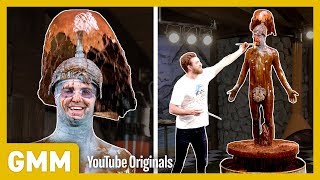 Giant Human Chocolate Fountain