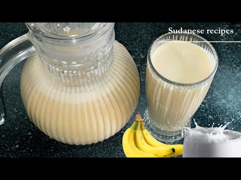Banana smoothie recipes Home made 🍌|| Sudanese kitchen 🪄