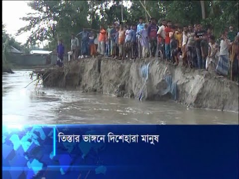 তিস্তার ভাঙ্গনে দিশেহারা মানুষ