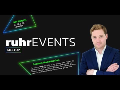 ruhrMEETUP - Monetarisierung von Content