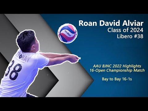 Roan Alviar | 16 Open Libero Highlights | AAU Volleyball BJNC Gold Medal Match