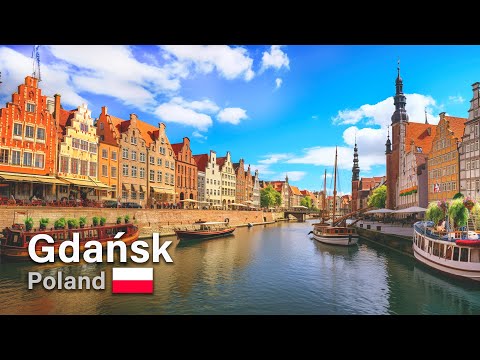 4k Gdansk summer walk - Old Town