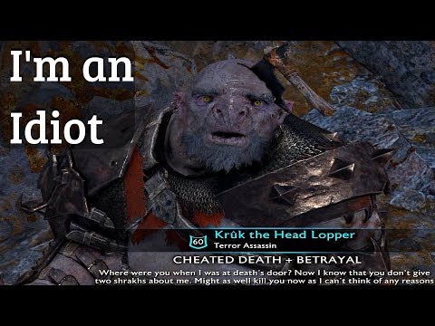 Shadow of War - CHEATED Death + Betrayal Ultimate FAIL