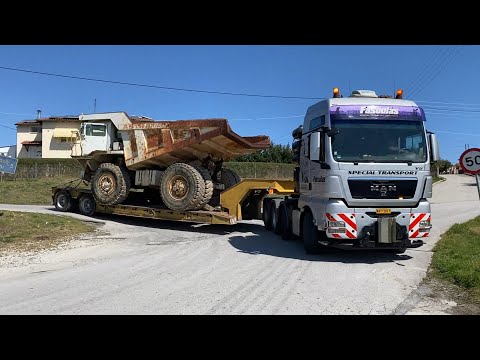Loading And Transporting An Astra Dumper Truck - Fasoulas Heavy Transports