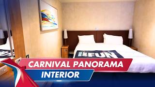 CARNIVAL PANORAMA: Interior Room 3209 Tour 🛌  | 4K