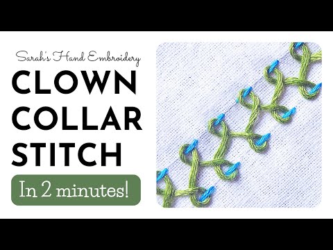 How to do Clown Collar Stitch