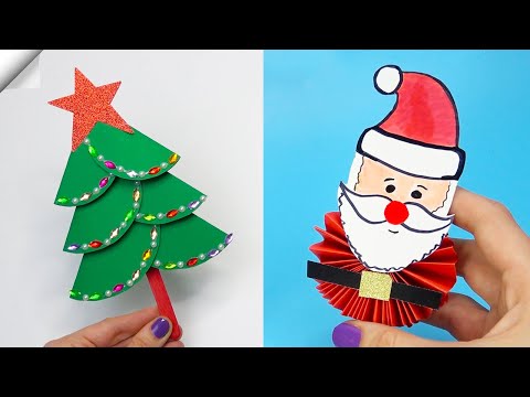 3 DIY christmas Easy paper crafts 5 minute crafts christmas