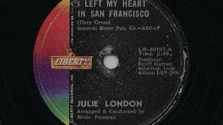 Julie London &#39;I Left My Heart In San Francisco&#39; 1963 78 rpm