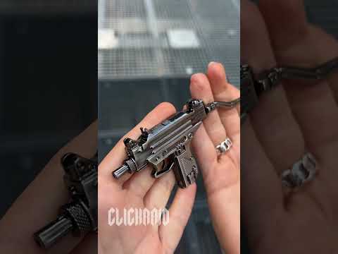 UZI Detachable Keychain -  Silver Edition  #miniature  #diy #toys  #csgo  #military #shorts