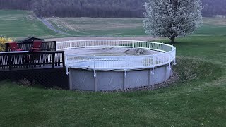 Above ground pool fence install !