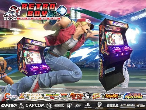 21” Custom Made The King Of Fighters Bartop Arcade with Matching Stand, Hyperspin with 16,500 games!