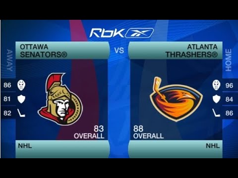 NHL09 Atlanta Thrashers VS Ottawa Senators