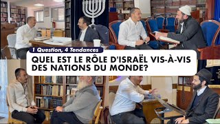 1 Question, 4 tendances - Quel est le rôle d’Israël vis-à-vis des Nations du monde ? ✡️🌍