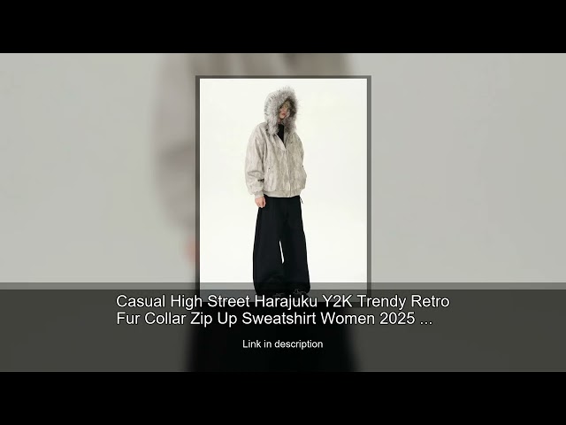 Vídeo relacionado con Sudadera con Capucha y Cremallera gótica Sudadera Unisex con Estampado gráfico de estética Y2K Harajuku Chaqueta Oversize con Capucha Estilo Hip Hop Urbano
