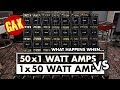 1x50W Marshall VS 50x1W Marshall Mini Amps