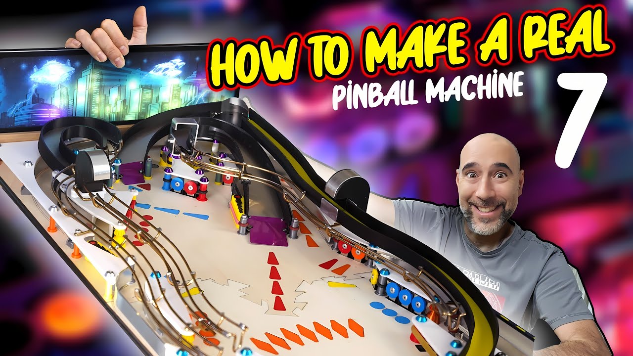 How to make a REAL ARCADE pinball machine ( Ramps and wireforms ) PT7