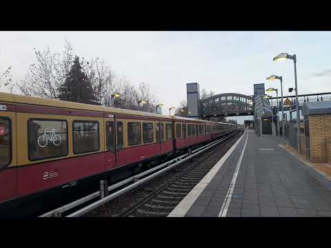 Ausfahrt der S2 nach Mahlow BR 481/482 mit dummen Fahrer