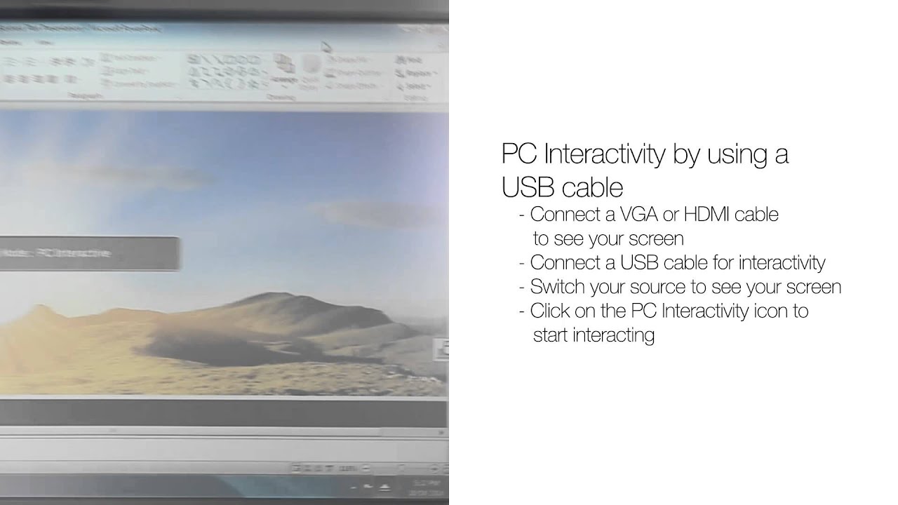 Epson Interactive Projector Tutorial - PC Interactivity