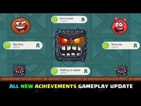 RED BALL 4 - All New Achievements Update "Big Bang, Brave Knight, Rainy Day & More"