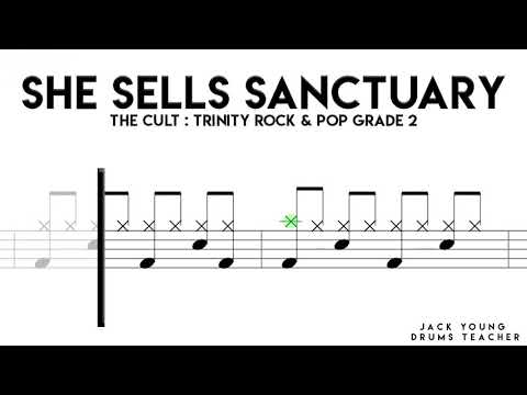 She Sells Sanctuary   Trinity Rock & Pop Drums Grade 2