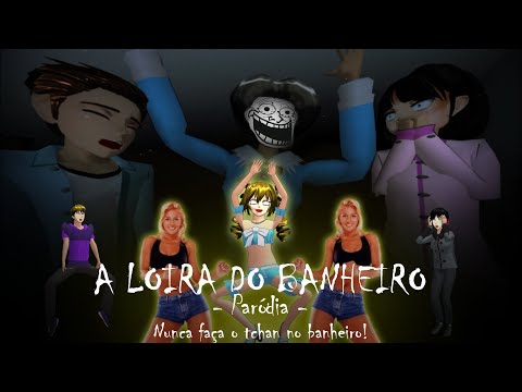 The Blonde in the Bathroom - Parody (joke) | Sakura School Simulator