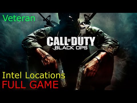 Call of Duty: Black Ops Full Gameplay Walkthrough on Veteran Including All Intel