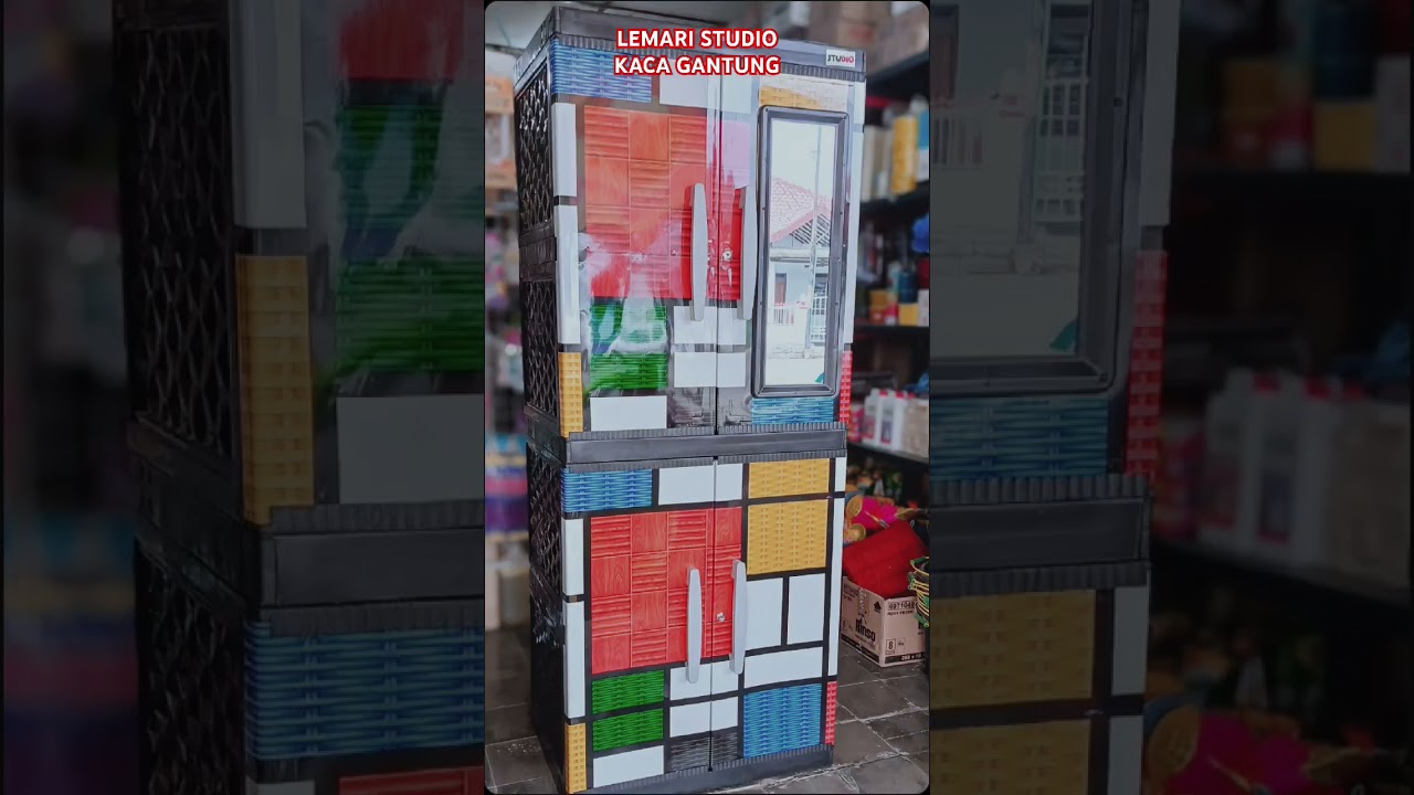 Studio Kaca Gantung #lemariplastik #perabotanrumahtangga #lemariminimalis #fyp #viralshorts #foryou