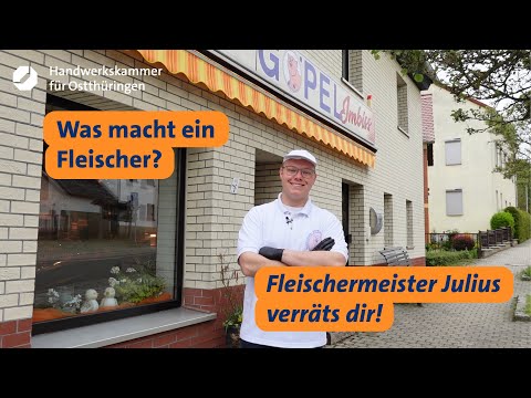 Karriere im #Handwerk: #Fleischer Julius zeigt seinen Beruf