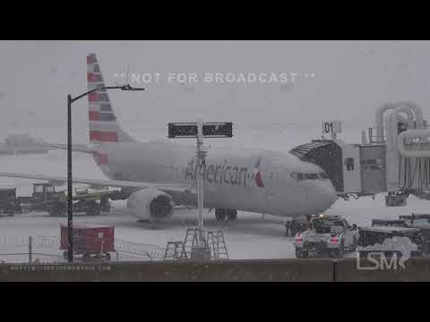 02-03-2022 Dallas,TX - Heavy Snow and DFW Airport Travel Impacts